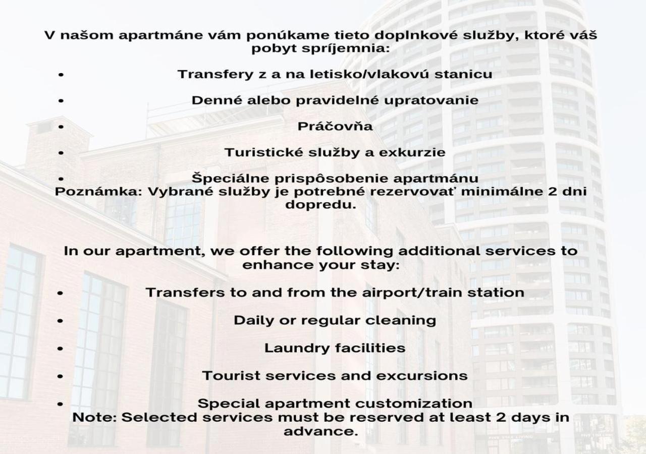 Skau Coral In Sky Park 22 Floor 1tower Panoramic View Free Parking * Bratislava